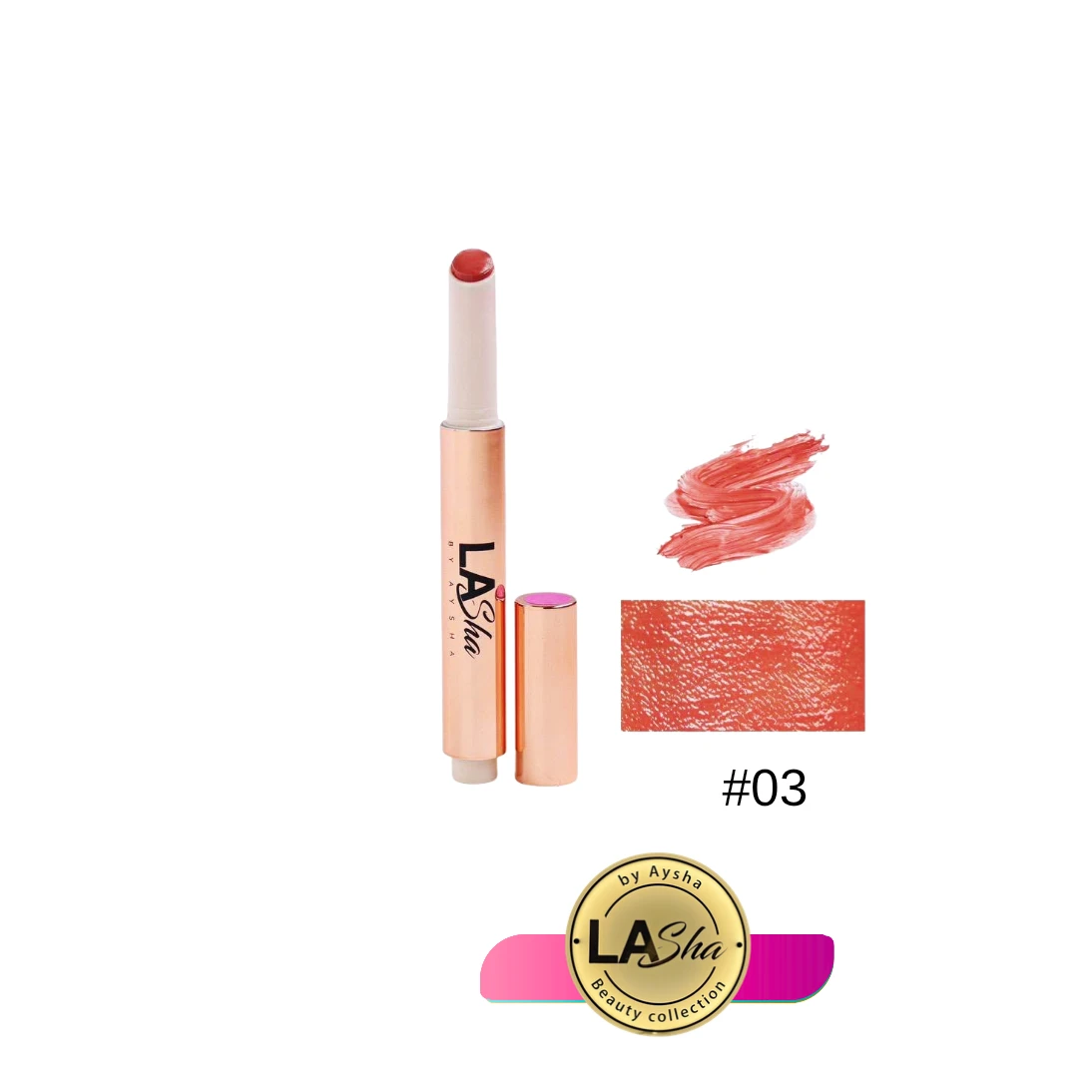 || LAsha || روج ناعم مرطب رقم 3 براند لاشا الأصلية